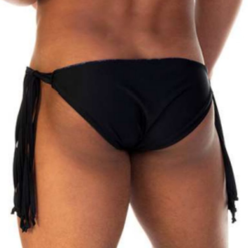 GIGO ROSE BLACK SWIM BRIEF - Picture 2 of 9